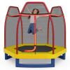 Giantex 7 Ft Trampoline for Kids, Max Load 220 Lbs, Heavy Duty Steel Frame Small Mini Toddler Trampoline, Great Gifts for Boys Girls, Outdoor Indoor Kids Trampolines with Net, for Age 3-8 view 1