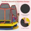 Giantex 7 Ft Trampoline for Kids, Max Load 220 Lbs, Heavy Duty Steel Frame Small Mini Toddler Trampoline, Great Gifts for Boys Girls, Outdoor Indoor Kids Trampolines with Net, for Age 3-8 view 3