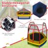 Giantex 7 Ft Trampoline for Kids, Max Load 220 Lbs, Heavy Duty Steel Frame Small Mini Toddler Trampoline, Great Gifts for Boys Girls, Outdoor Indoor Kids Trampolines with Net, for Age 3-8 view 4
