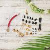 30pcs Bicycle Valve Adapter Set, Brass Tire Inflator Adapter Bike Tire Valve Adapter Inflation Devices and Accessories for Standard Pump or Air Compressor for Presta Schrader view 3