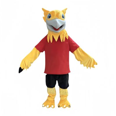 rushopn Yellow Gryphon Griffin Bird Mascot Costume for Events and Parties