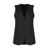 Vest Tops for Women 2025 Dressy Casual Sleeveless Vests Button Down Tops Plus Size Loose V Neck Blazer Jacket Lightweight Open Front Waistcoat Outerwear Black(A Black,3X-Large) view 3