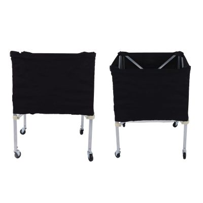 Foldable Ball Storage Cart, Wheeled Sports Organizer for Basketball Soccer Volleyball 8-Ball Capacity Portable