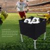Foldable Ball Storage Cart, Wheeled Sports Organizer for Basketball Soccer Volleyball 8-Ball Capacity Portable view 3
