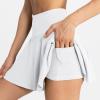 midelxp Tennis Skirts for Women with Shorts Stretchy Soft Lightweight Athletic Skirt Summer High Waisted Golf Skirts with Shorts Women Skirts Summer Golf Skorts for Women with Pockets Short Dresses view 4