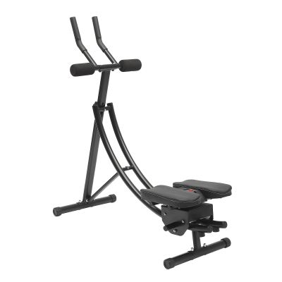 BuYouZaiLaa Ab Machine for Home Gym Abdominal Whole Body Workout Machine Fitness Waist Cruncher Core Toner Shaper with LED Monitor Core Strength Training Equipment, Black