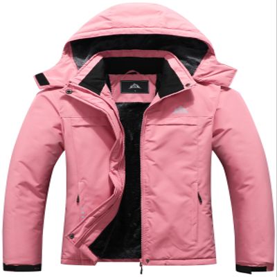 MOERDENG Women's Ski Jacket Warm Winter Coat Hooded Snowboarding Jackets Waterproof Mountain Windbreaker for Hiking Traval