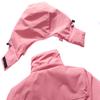 MOERDENG Women's Ski Jacket Warm Winter Coat Hooded Snowboarding Jackets Waterproof Mountain Windbreaker for Hiking Traval view 4