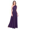 ABEHIK Women Transformer Evening Long Prom Dress Maxi Cocktail Wrap Convertible Multi Way Dress Floor Length Formal Wedding Bridesmaid Gown Party Dresses Dark Purple XS view 2