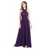 ABEHIK Women Transformer Evening Long Prom Dress Maxi Cocktail Wrap Convertible Multi Way Dress Floor Length Formal Wedding Bridesmaid Gown Party Dresses Dark Purple XS view 3