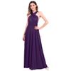 ABEHIK Women Transformer Evening Long Prom Dress Maxi Cocktail Wrap Convertible Multi Way Dress Floor Length Formal Wedding Bridesmaid Gown Party Dresses Dark Purple XS view 4