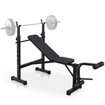 LSKSSNG Folding Olympic Weight Benches for Home Gym, Bench Press Rack with Squat Rack with Squat Rack, Adjustable Workout Benches for Dumbbell Exercise, Workout Bench for Home Gym Full-Body