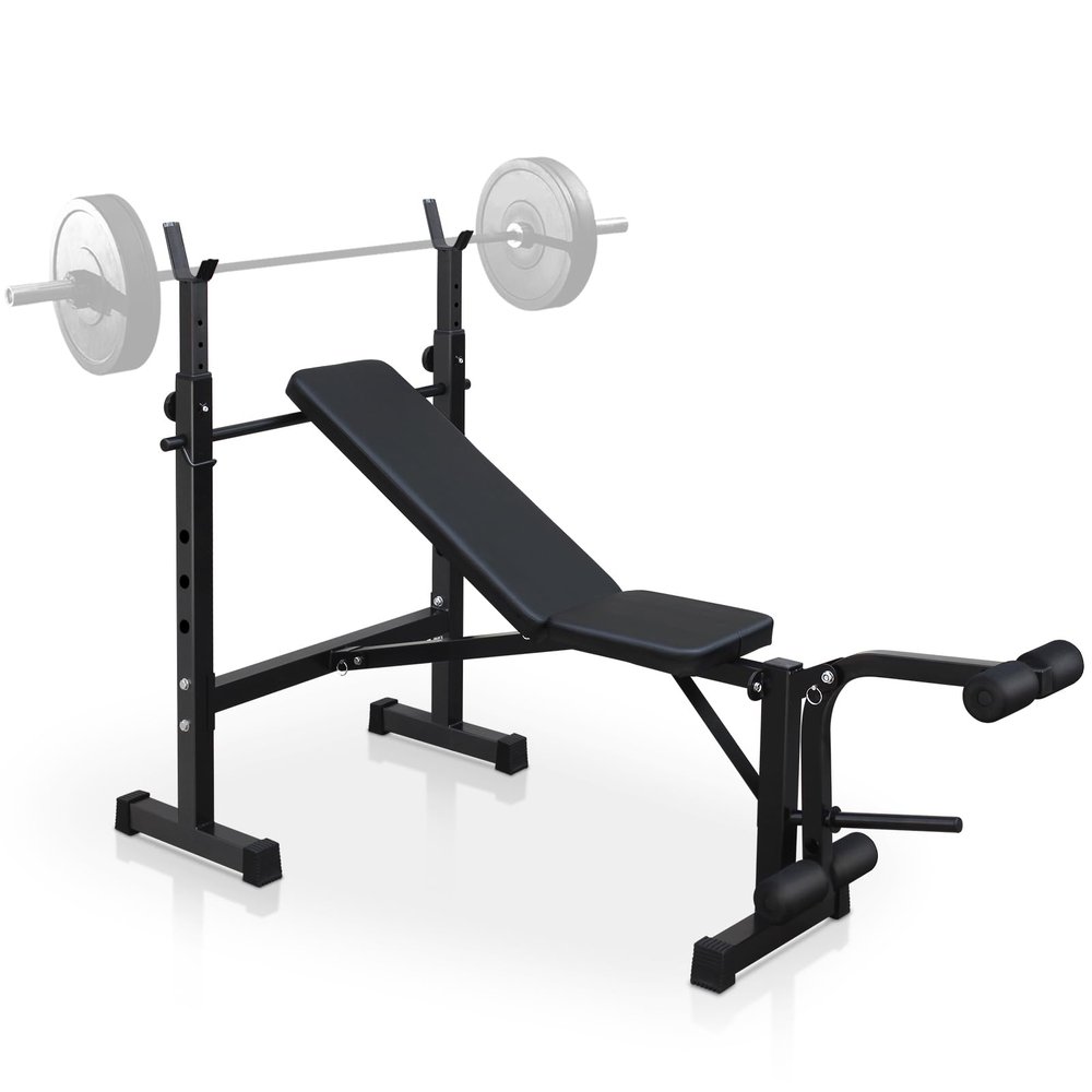 LSKSSNG Folding Olympic Weight Benches for Home Gym, Bench Press Rack with Squat Rack with Squat Rack, Adjustable Workout Benches for Dumbbell Exercise, Workout Bench for Home Gym Full-Body