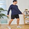 5 Pack Mens Long Sleeve Quick Dry Active Athletic T Shirt Running Gym Workout Tee Tops view 3