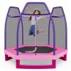 Giantex 7 Ft Trampoline for Kids, Max Load 220 Lbs, Heavy Duty Steel Frame Small Mini Toddler Trampoline, Great Gifts for Boys Girls, Outdoor Indoor Kids Trampolines with Net, for Age 3-8 view 1