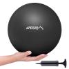 APEXUP 9 Inch Pilates Ball Small Exercise Ball for Yoga, Fitness, Balance, Core Workout, Physical Therapy (XXS (9") 23cm, Black) view 1