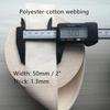 YunYunStrap Cotton Webbing 2 Inch - Lightweight Polyester-Cotton Strap Webbing for Cloth Tote Bags Pet Leash Straps DIY Crafts Accessories view 2