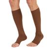 MGANG 20-30 mmHg Compression Stocking for Men and Women, Medical Compression Socks, Knee High Length, Open Toe, for DVT, Varicose Veins, Relief Shin Splints, Edema, Brown Large view 3