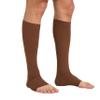 MGANG 20-30 mmHg Compression Stocking for Men and Women, Medical Compression Socks, Knee High Length, Open Toe, for DVT, Varicose Veins, Relief Shin Splints, Edema, Brown Large view 4