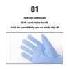 KXJPIZIYB Left Hand Fencing Gloves, Foil Epee Anti-Slip Gloves, Competition Fencing Equipment with Rubber Pads, Washable(5.0#) view 3