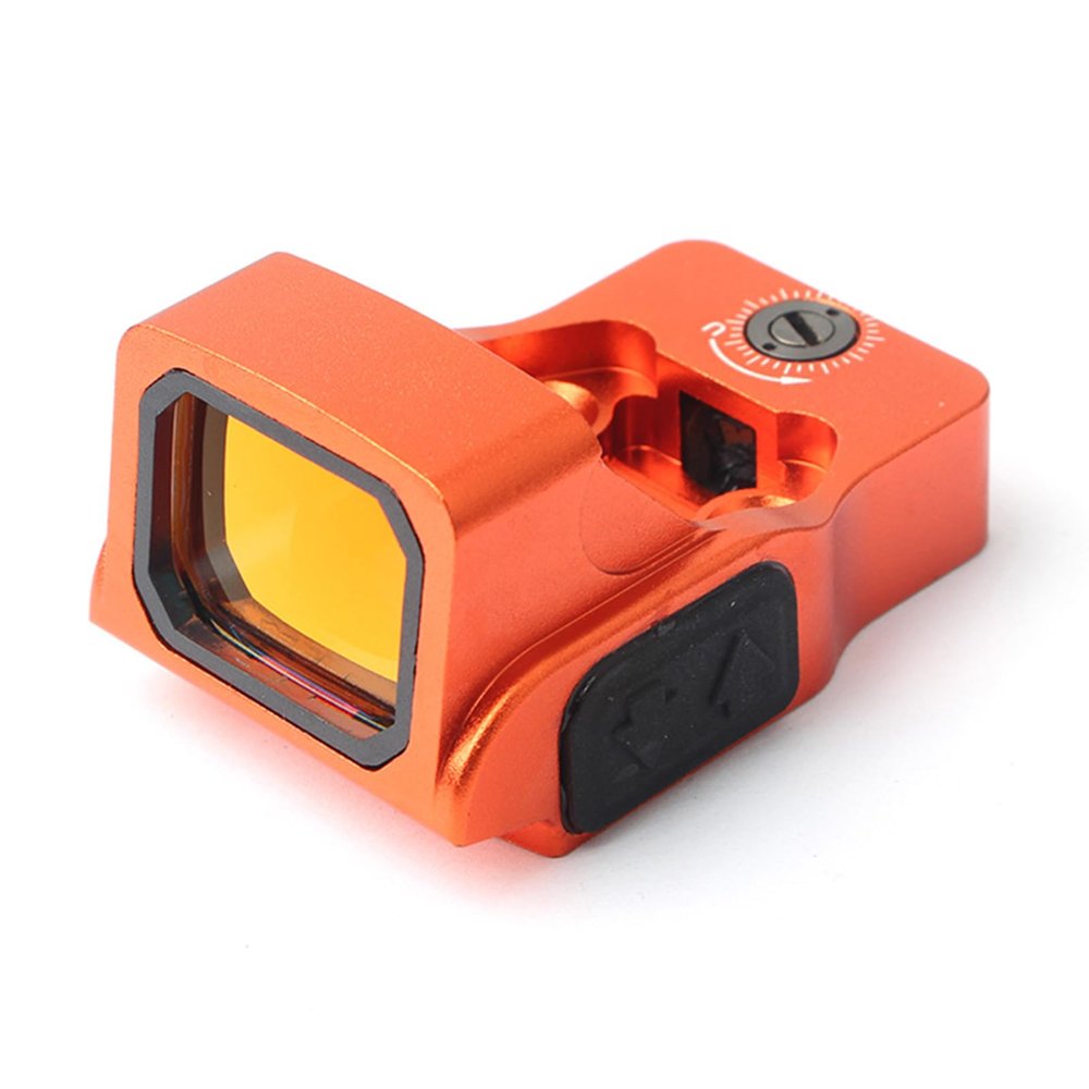 3MOA 550 Holographic Red Dot Reflex Sight, Mini Collimator Sights with Mount Plate for Pistol & 20mm Rail, Orange