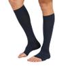 Plus Size 3XL Wide Calf Compression Socks 20-30 mmHg for Men Women - Medical Grade Knee High Open Toe Stockings Support for DVT, Varicose Veins, Edema, Shin Splints Relief - Nurses, Pregnancy, Travel view 3
