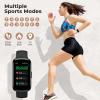 TIFOZEN Fitness Tracker with 24/7 Heart Rate, Blood Oxygen, Sleep Monitor, 3ATM Waterproof Fitness Watch/Smart Watch/Activity Tracker, Pedometer/Step Counter, Calorie Tracker for Women Men, Black view 3