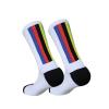 QQNYTHF Sportswear Cycling Socks Men Women Champion Colorful Stripes Sports Breathable Compression Bike Calcetines Ciclismo Abl, Ablack view 4