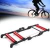 CFDZCP Foldable Bicycle Training Platform, Adjustable Bike Rollers Trainer with 145 * 51.5cm Front Roller A Wheel for 24-29 Inches, Cycling Racks for Indoor/Outdoor view 1