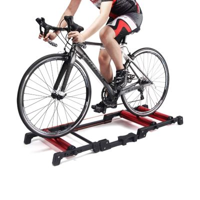 CFDZCP 24-29in Bike Trainer Stand,Indoor Bicycle Roller Riding Platform,Foldable,Cycling Racks & Stands,Bike Trainer Accessories,for Mountain Road Bike
