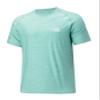 Willit Men's Rashguard Swim Shirt Short Sleeve UPF 50+ Sun Protection SPF Quick Dry Water Shirt Slubby Light Cyan 2XL view 1