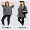 EXLURA Womens Summer Oversized T Shirts 2026 Casual Short Sleeve Loose Maternity Tops Crewneck Tunic Plus Gym Workout Top Deep Grey view 3