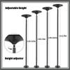 Spinning Pole Portable Removable Portable Dance Pole Stainless Steel Fitness Dancing Spinning Static, Rotary Fixed Dual Use Height-Adjustable Dancing Pole for Home Apartment Club Gym, Loads 200kg(Blac view 2