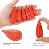 6 PCS Fishing Practice Plugs 6 Sizes Bait Casting Practice Plug Soft PVC Bait Casting Plug PracticePlug Weight Castings Plugs for Kids Improving Castings Skills, Orange view 3