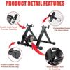 CFDZCP Bicycle Trainer for Folding 26"-28" Exercise Bike for Bicycles Mountain Bike, 6 Resistance Settings, Bicycle Trainer with Magnetic Brake, Cycling at Home(Red) view 3