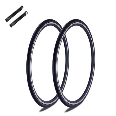 700x25C/700x28C Road Bike Tires,Puncture-Resistant Bicycle Replacement Accessories with 2 Levers,Compatible with Mountain City Commuter Hybrid Ebike