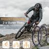 700x25C/700x28C Road Bike Tires,Puncture-Resistant Bicycle Replacement Accessories with 2 Levers,Compatible with Mountain City Commuter Hybrid Ebike view 2
