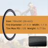 700x25C/700x28C Road Bike Tires,Puncture-Resistant Bicycle Replacement Accessories with 2 Levers,Compatible with Mountain City Commuter Hybrid Ebike view 3