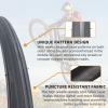 700x25C/700x28C Road Bike Tires,Puncture-Resistant Bicycle Replacement Accessories with 2 Levers,Compatible with Mountain City Commuter Hybrid Ebike view 4