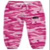 Cromoncent Girls Cargo Pants Elastic Waist Lightweight Outdoor Jogger Pants, Rose Camo 13-14 Years