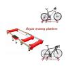 CFDZCP Portable Bicycle Rollers Trainer with Pedal,Indoor Outdoor Cycling Racks & Stands,Bike Trainer Accessories,for 24",26",28",29" Mountain Bike view 2