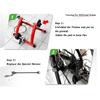 CFDZCP Foldable Bicycle Riding Platform, 24-28inch Mountain Road Bike Indoor Magnetic Resistance Cycling Turbo Trainer, with Line Control Training Bracket(Green) view 2