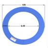 LANGXUN 10ft 12ft 14ft 16ft Trampoline Pad, Universal Trampoline Repalcement Safety Pad, Replacement Trampoline Parts, Waterproof Surround Spring Foam Cover for Round Frame Blue Black Pink Green view 2