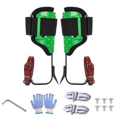 VEAREAR Tree Climbing Spikes, Tree Climbing Gear with Straps, Adjustable Height Tree Gaffs for Climbing, Tree Climbing Kit for Tree Work, Logging, Adventure, Gardening
