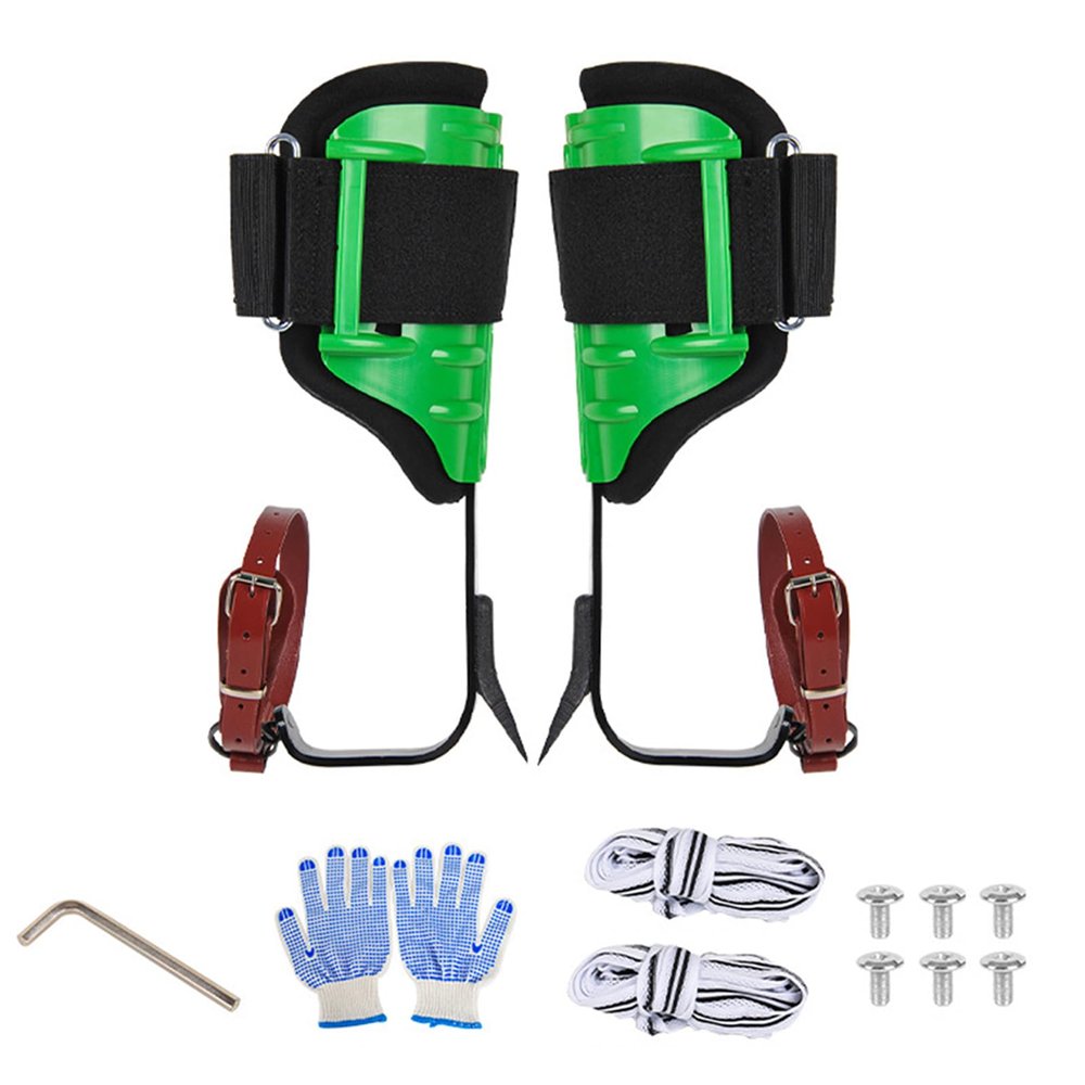 VEAREAR Tree Climbing Spikes, Tree Climbing Gear with Straps, Adjustable Height Tree Gaffs for Climbing, Tree Climbing Kit for Tree Work, Logging, Adventure, Gardening