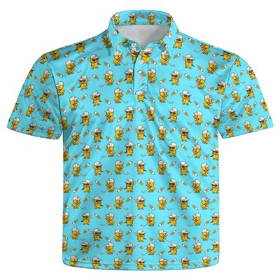 MSCPZH Golf Shirts for Men Duck Golf Polo Shirts for Men Short Sleeve Polo Shirts Golf Mens Polo