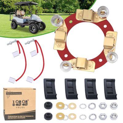 10L0L Golf Cart Club Car Precedent Starter Generator Brush Repair Set Fits 2010-Up Gas Golf Cart, Replace OEM 103953301 103347301 103347801 103347901