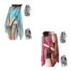 QARMAX 2PCS French Sun Protection Shawl, Sun Protection Chiffon Shawl for Women, Lady Fashion Casual Beach Shawl (E,M), Medium view 1
