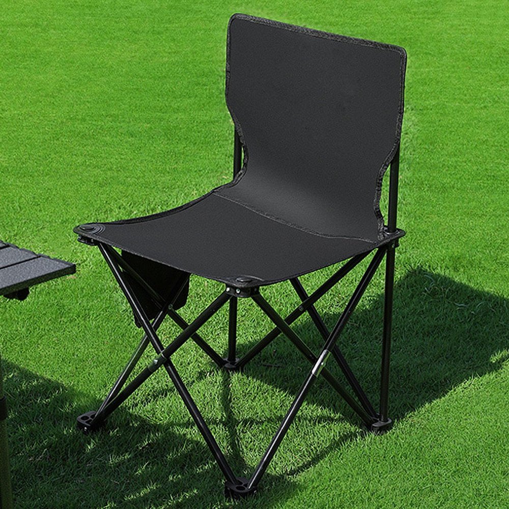 Outdoor Camping Chairs Folding/Foldable/Portable Chair with Side Pockets and Sturdy Steel Frame, Hiking, Travel, Beach and Sports
