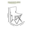 Outdoor Camping Chairs Folding/Foldable/Portable Chair with Side Pockets and Sturdy Steel Frame, Hiking, Travel, Beach and Sports view 2